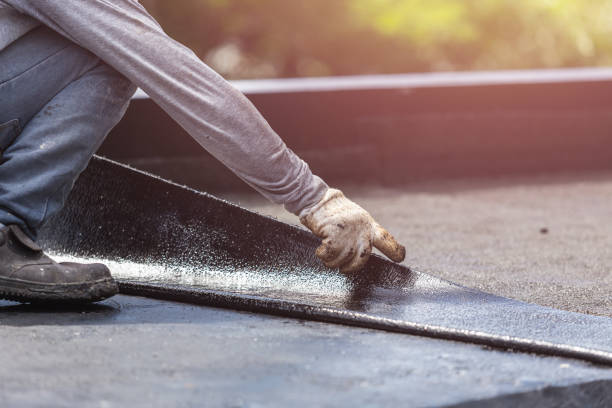 Professional Basement Waterproofing technician working in Westfield Center, OH
